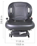 High-Pro Industrial High Back Seat w/ Suspension