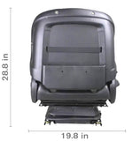 High-Pro Industrial High Back Seat w/ Suspension