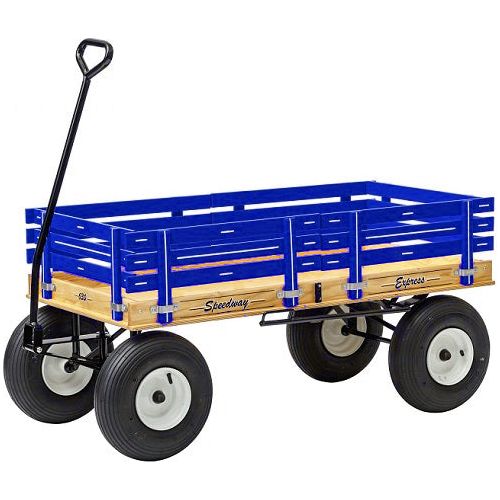 24″ x 48″ (Blue) 630 Speedway Express HD Wagon w/ Brakes 1200 #