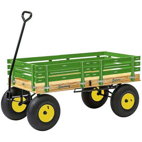 24″ x 48″ (Green) 630 Speedway Express HD Wagon w/ Brakes 1200 #