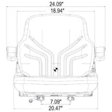 Compact Tractor Mower Seat for Kubota