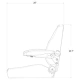 Mid Back Seat Assembly for Excavator / Tractor