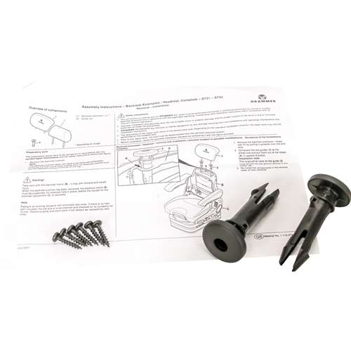 Head Rest Back Rest Extension Install Kit for Grammer