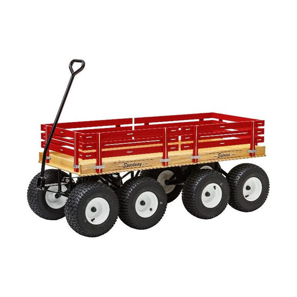 24″ x 58″ (Red) 870 Speedway Express HD Wagon w/ Side Racks 1200 #