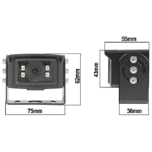 CabCAM WeatherProof 110° Angle Observation HD Camera w/ LED Infrared – SeatHaus