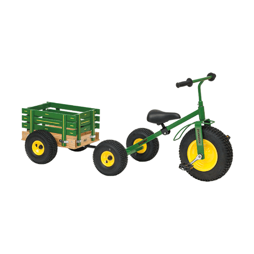 John Deere Green Amish made wagon set