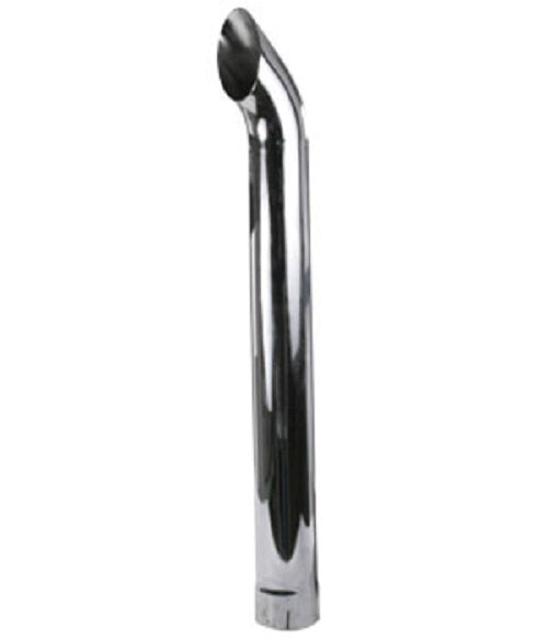 Chrome Curved Exhaust Stack Pipe 48