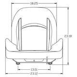 Industrial Forklift Seat w/ Seat Belt