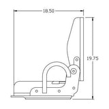 Fork Lift Compact Lawn Mower Garden Tractor Seat