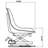 International Harvester Farm Tractor Suspension Seat