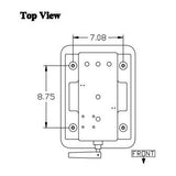 Narrow Compact Base Tractor Seat Mechanical Suspension