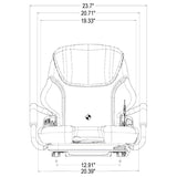 Fork Lift / Telehandler  Seat w/ Suspension