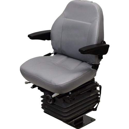 Tractor / Backhoe Seat w/ Mechanical Suspension & Pedestal – SeatHaus