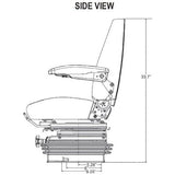 Backhoe Tractor Seat w/ Suspension for Cat