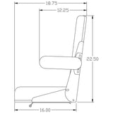 Comfort Classic Seat Assembly w/ Hinge for Allis Chalmers