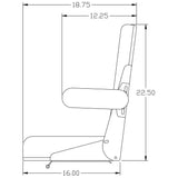 Comfort Classic Seat Assembly w/ Hinge for Allis Chalmers