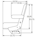 Case / International Harvester / Massey Ferguson Seat Assembly