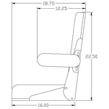 Comfort Classic Seat Assembly for Allis Chalmers / Bobcat / Case