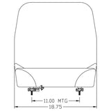 Low Back Tractor Seat for Fork Lifts, Zero Turn Mowers