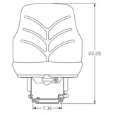 Compact / Utility / Industrial Tractor Suspension Seat Assembly