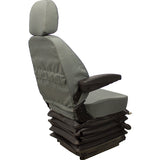 24v Heavy Duty Excavator / Dump Truck Seat w/ Air Suspension