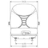 Tractor Seat for Skid Steer, Mowers, Cranes, Rollers, Excavators w/ Suspension