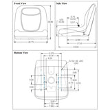 Seat for Tractors, Fork Lifts, Mowers, Cranes, Gator, UTV / ATV