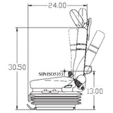 Scoop Tram, Boring Rig, Crane, Mucker, Excavator Seat w/ Suspension