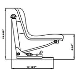 Farm Tractor Seat w/ Suspension