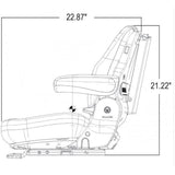 Grammer 731 Seat Top for Tractor / Loader / Feller / Harvester