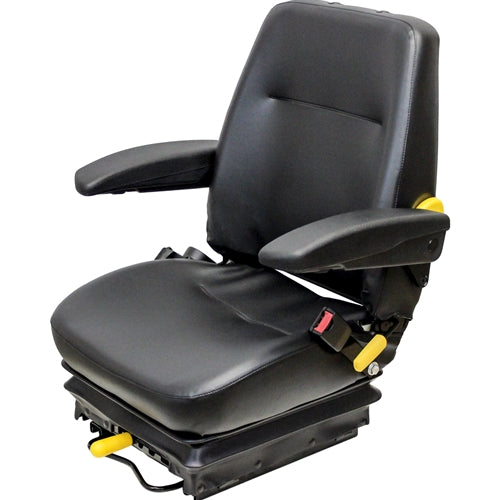 Excavator / Compactor / Loader Seat w/ Mechanical Suspension