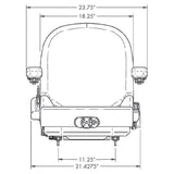 Zero Turn Mower Forklift Skid Loader Seat w/ Suspension