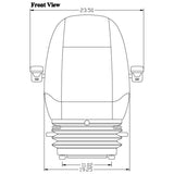 Scrapper / Excavator / Dump Truck / Dozer Seat w/ Suspension