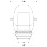 12v Heavy Duty Excavator / Scrapper, Dozer Seat w/ Air Suspension