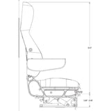 12v Medium Duty Truck Seat - High-Back