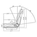 High Back Seat Assembly for Excavator / Tractor