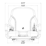 Skid Loader Fork Lift Lawn Mower Garden Tractor Seat w/ Suspension