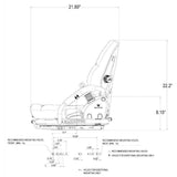 Fork Lift / Telehandler / Tow Motor Seat w/ Suspension