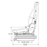 Wheel Loader / Dozer Tractor Seat w/ Suspension for Case