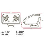 Bucket Style Tractor Seat For Hesston