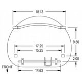 Tractor Loader Steel Pan Style Cushion Seat (Rod Mount)