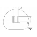 Tractor Loader Steel Pan Cushion Seat (4-Bolt Mount)