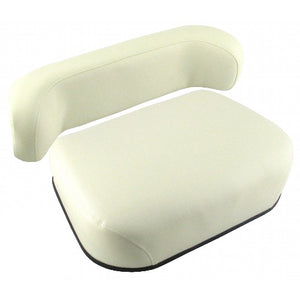 2 Piece Tractor Seat Cushion Set for Moline / Oliver / White