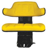Tractor Seat with Fixed 16 degree Angle Mount for John Deere
