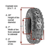 21 x 11.00 - 10 Chevron AT101 4 Ply Tire Carlisle 599050