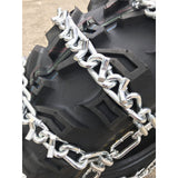 25 x 13 - 9 ATV / UTV Heavy Duty Tire Chain (Pair) V Bar 2 Link