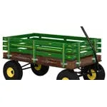 22″ x 40″ (Red) 520 Speedway Express POLY Garden Wagon w/ Side Racks 1000 #