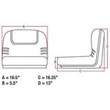 Lawn Mower Garden Tractor Seat w/ Slide Tracks