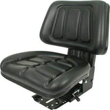 Farm Tractor Seat w/ Suspension & Trapezoidal Backrest