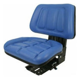 Farm Tractor Seat w/ Suspension & Trapezoidal Backrest